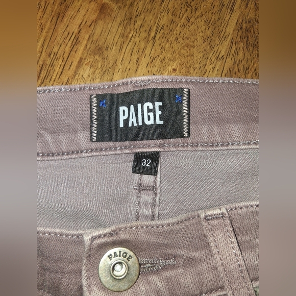 Paige Normandif Jeans. Medium gray Purple color 33 - Picture 6 of 9